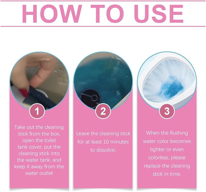 Multi-Functional Toilet Cleaning Sticks, 5 Colors, Long-Lasting Tank Cleaner - Image 7