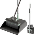 JOYMOOP Black Broom and Dustpan Set by JOYMOOP