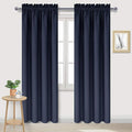 DWCN Navy Room Darkening Blackout Curtains by DWCN