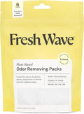Fresh Wave Lemon Odor Eliminating & Deodorizing Packs | Bag of 6 | Safer Odor by FreshWave