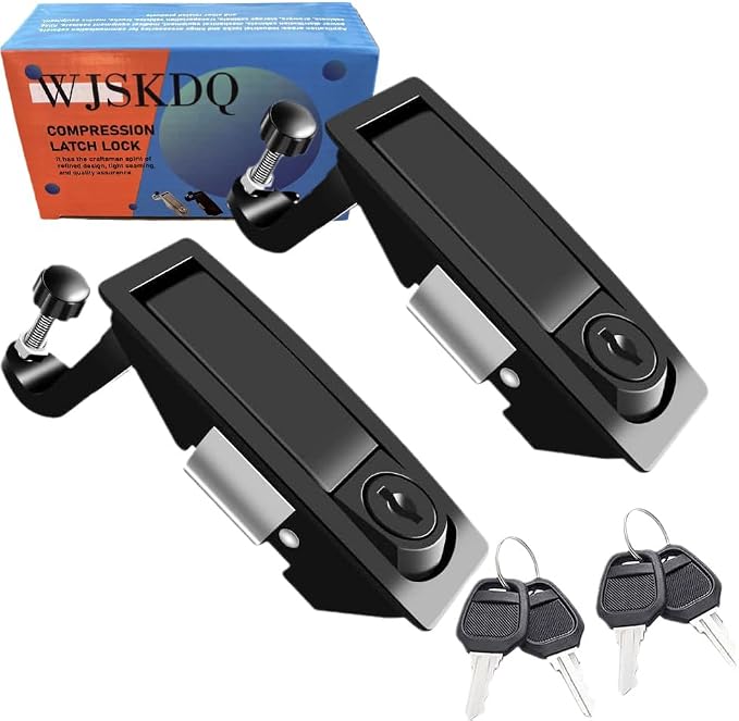 WJSKDQ 2PCS Compression Latch Lock Powder Coated Zinc Alloy Adjustable Lever by TOOLS