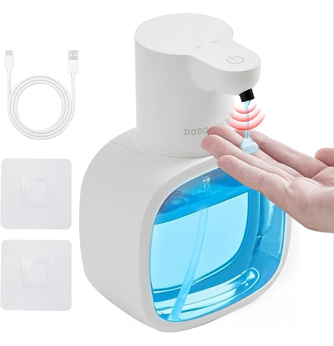 Automatic Liquid Soap Dispenser, 17oz/500ml Touchless Rechargeable by DODOMEKIA