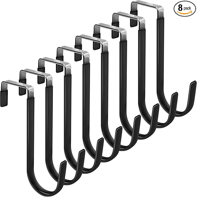 FYY Over the Door Hooks, 8 Pack Door Hangers Hooks by FYY