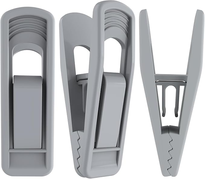 Hanger Clips Perfect for Velvet Hangers, Strong Plastic Clips Pant Skirt Hanger by TOFIIGREM