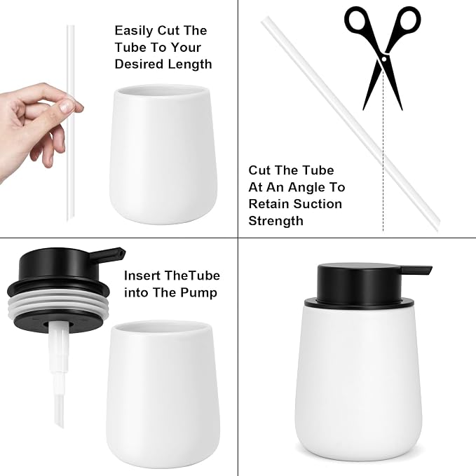 Liquid Soap Dispenser Pump 2pcsHead Replacement Spare Plastic Pump Bathroom - Image 4