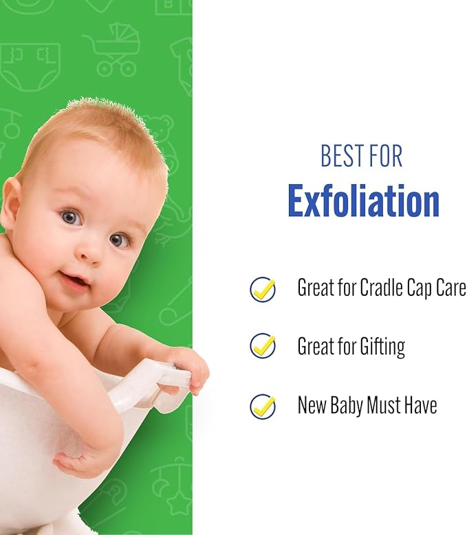 Baby Buddy Absorbent Natural Bath Sponge, Soft Exfoliating Grass Sponge - Image 6