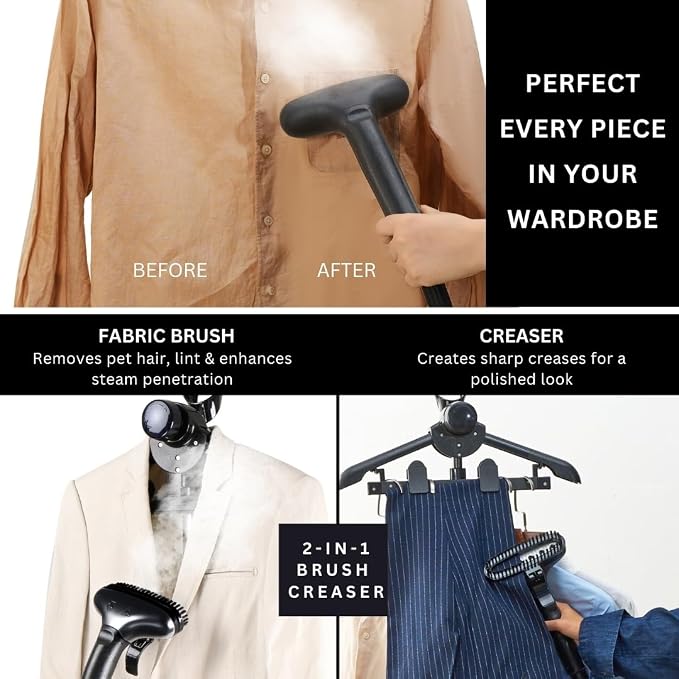 SALAV Heavy Duty Commercial Full-Size Garment Steamer - Image 6