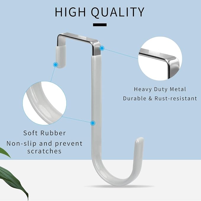 FYY Over The Door Hooks, 4 Pack Door Hangers Hooks - Image 3