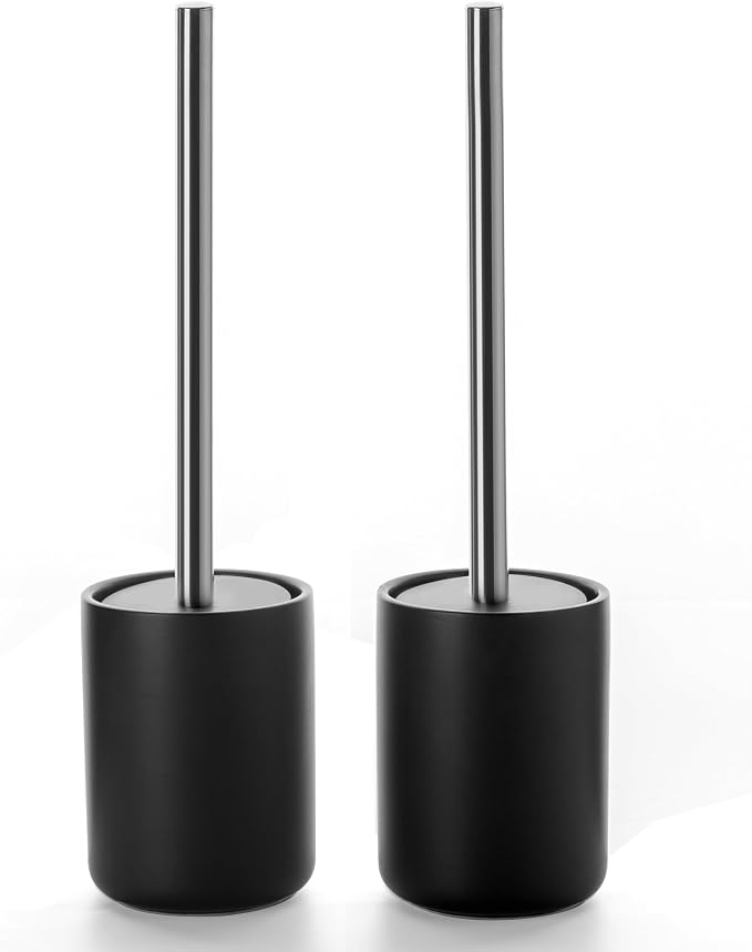 Ceramic Toilet Brush & Holder Set by ViosuniuBathroomSpecialists