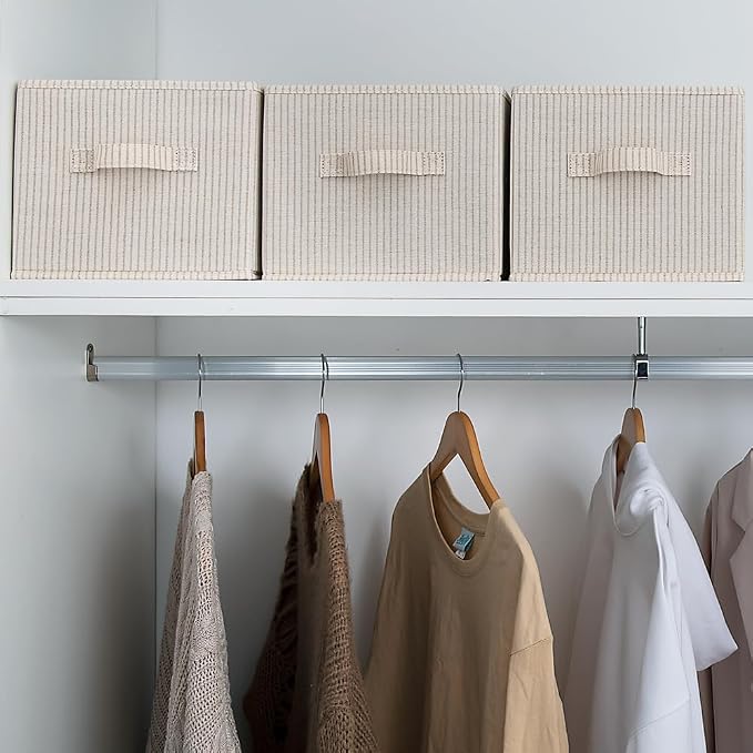 StorageWorks Storage Baskets for Shelves, Foldable Fabric Closet Storage Bins - Image 8