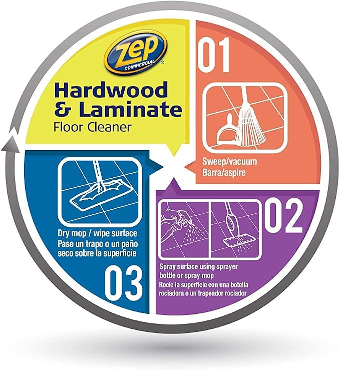 Zep Industrial Hardwood and Laminate Floor Cleaner - Image 4