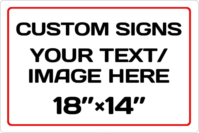 Personalized Aluminum Metal Signs by Repaly
