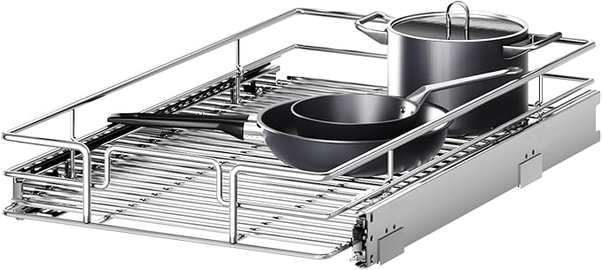 Pull Out Cabinet Organizer 15½" W x 21½" D, Heavy Duty Cabinet Pull Out Shelves by Unknown