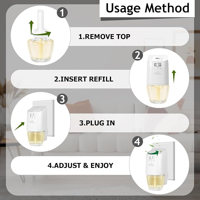 Plug in Air Fresheners Refills, Essential Oil Scented Refill - Image 8