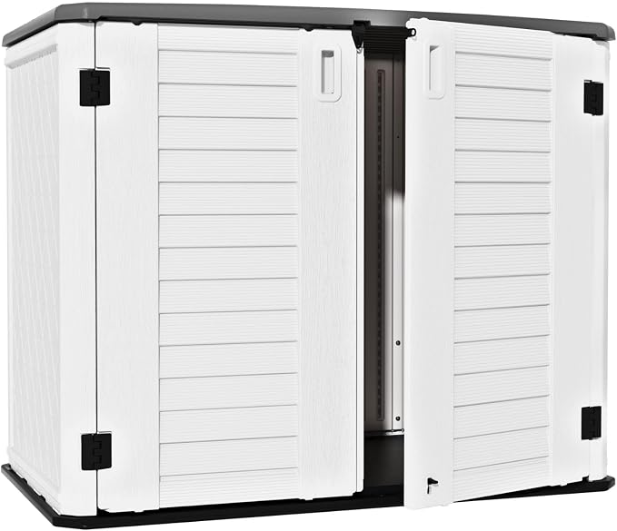 ZZM 4x2.5 FT Outdoor Storage Shed, Resin Waterproof Storage Cabinet by ZZM