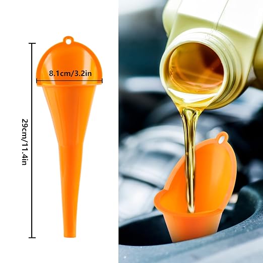 8 Pcs Oil Funnels for Automotive Use, Automotive Funnels Set, Plastic Funnel Set - Image 4