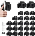 24PCS Broom and Mop Holder, Heavy Duty Garden Tool Organizer Rack Rake and by JAMEND+CLXP