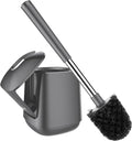 SetSail Toilet Brush and Holder, Self Closing Lid Toilet Bowl Brushes Holder by SetSail