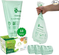 100% Compostable Trash Bags 13 Gallon Tall Kitchen, 0.9 Mil, Kitchen Compost by OrangeBio