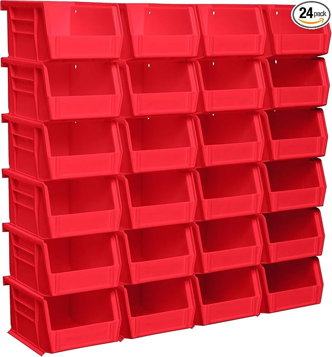 Akro-Mils 30210 AkroBins Plastic Storage Bins, Space-Saving Stackable Bins by Akro-Mils