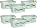 Glad Plastic Baskets for Organizing, Linen Closet, and Bathroom | Nesting Shelf by GladTrashFoodStorage