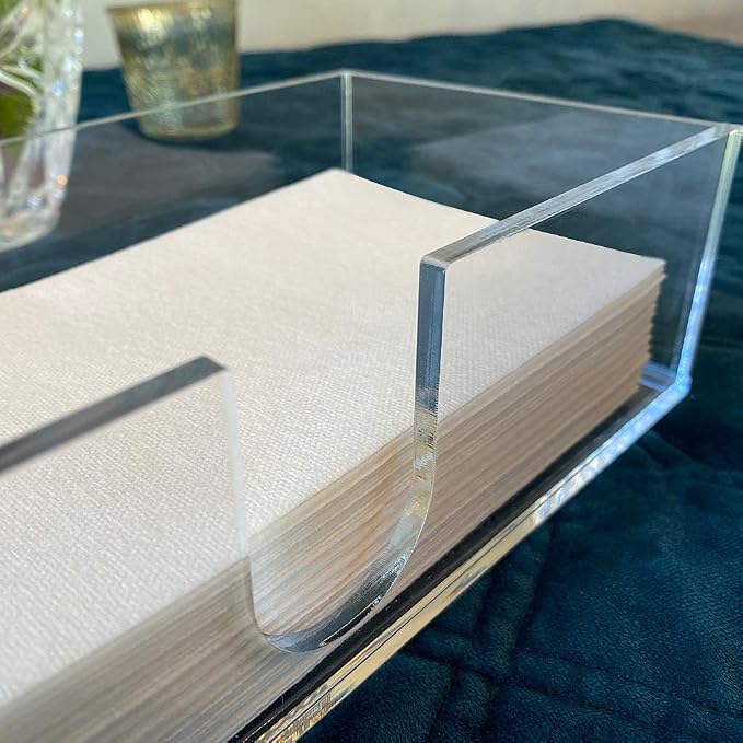 Sicily Acrylic Napkin Holder Multifold Paper Towel Dispenser Hand Towel Holder - Image 2
