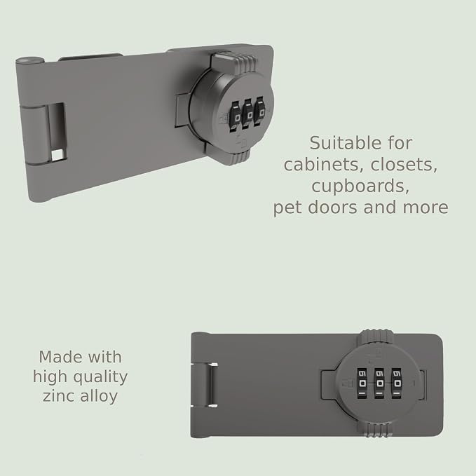 Keyless Combination Lock – 3-Digit Combination Lock - Image 5