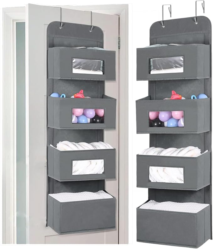 MAX Houser 4-Shelf Over The Door Hanging Organizer by MAXHouser