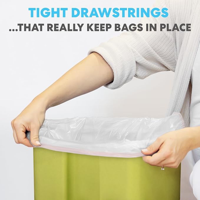 SIMPLI-MAGIC 8 Gallon Drawstring Trash Bags, 120 Pack – Tall Kitchen Garbage - Image 4