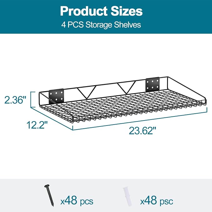 Garage Wall Shelving, Can be Used - Image 3