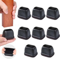 Ezprotekt 8 Pcs Rectangle Black Silicone Chair Leg Floor Protectors by VisittheEzprotekt