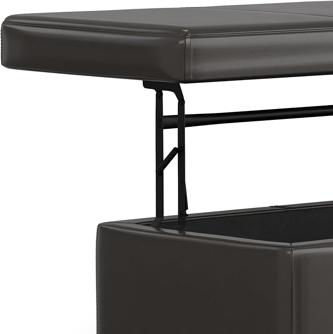SIMPLIHOME Avalon 44 inch Wide Contemporary Rectangle Lift Top Rectangular - Image 9