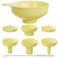 Wide Mouth Kitchen Funnel, Food Grade Plastic Cooking Canning Funnel by BALIWELL