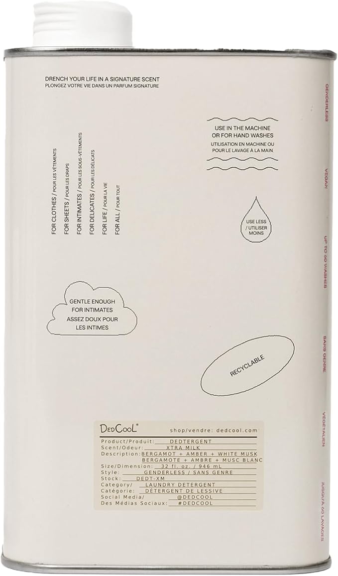 DedCool Liquid Laundry Dedtergent | Xtra Milk | Luxurious Fragrance Detergent | by DedCool