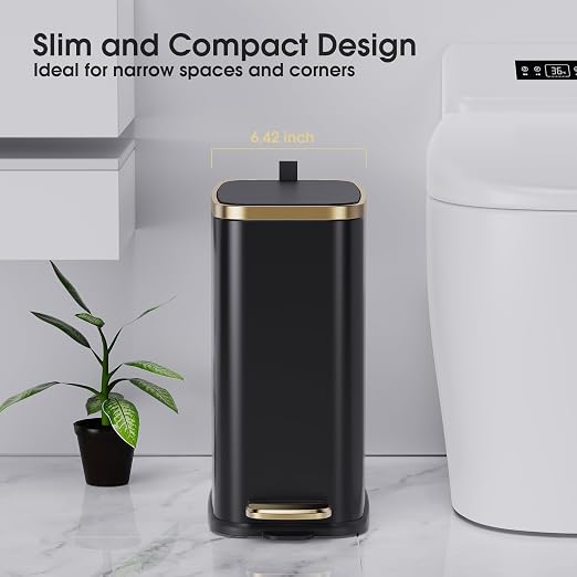 CEROELDA Small Bathroom Trash Can - Image 3