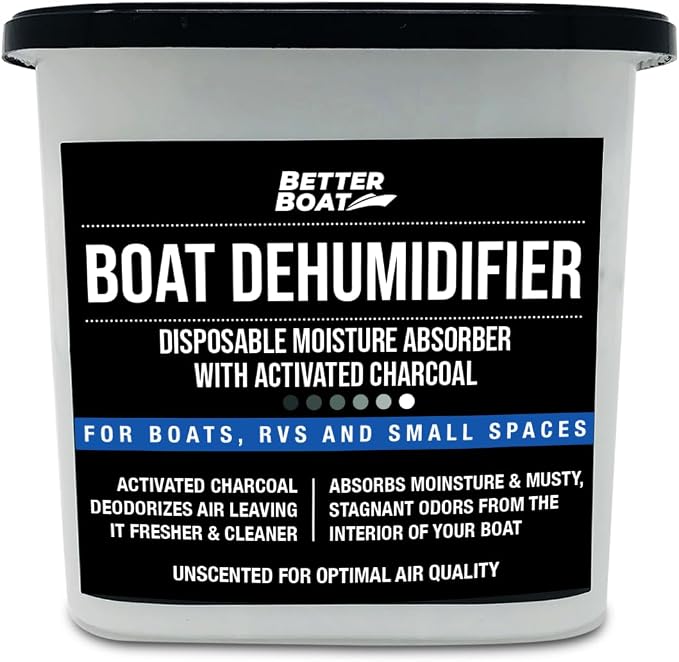 Moisture Absorber and Boat Dehumidifier, Charcoal Odor Remover by BetterBoat