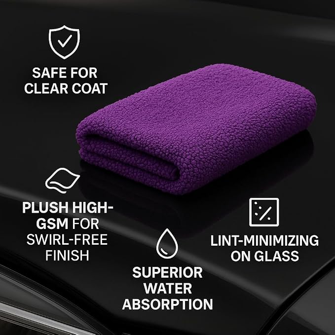 4 Pack Pak Details Edgeless Microfiber Towels - Image 3