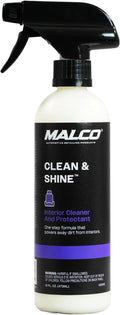 Malco Clean & Shine Interior Car Cleaner and Dressing – Restore Leather by MalcoProductsInc