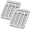 Silverware Organizer 2 Pieces Utenisl Organizer Holder Kitchen Drawer Organizer by Loyareal
