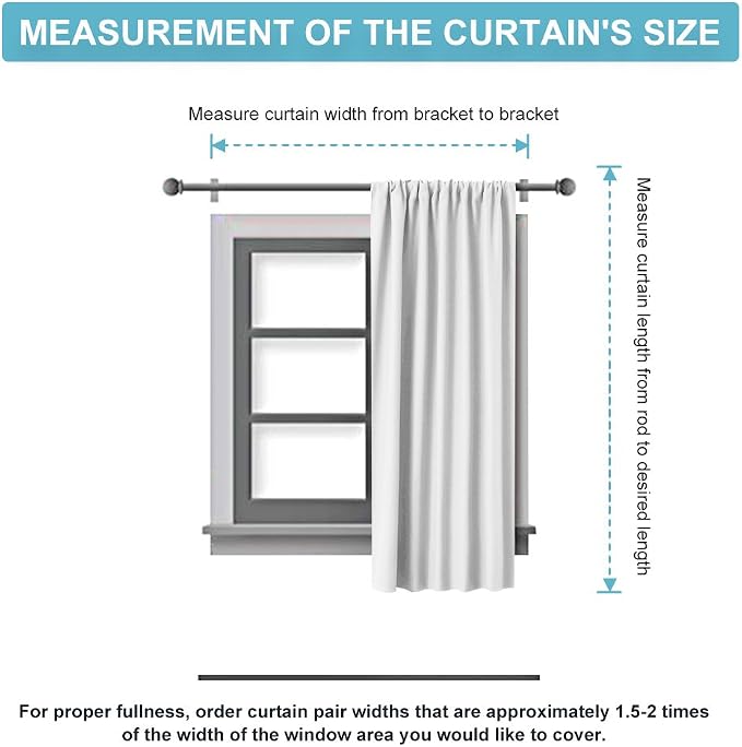 RYB HOME Window Curtains Room Darkening Energy Efficient Privacy Protect Drapes - Image 7