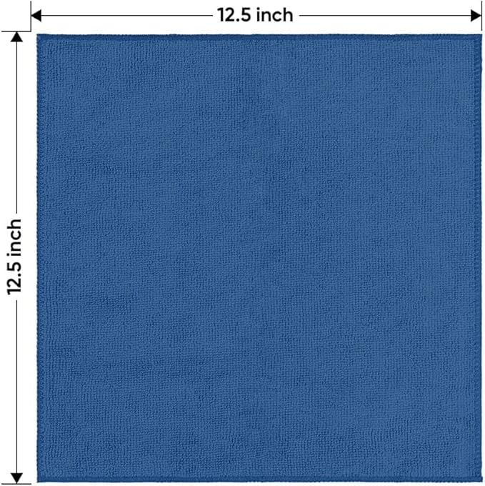 HOMEXCEL Microfiber Cleaning Cloth 12 Pack 12.5 x 12.5 inch Microfiber Towels - Image 7