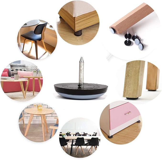 Furniture Glides Sliders-Furnigear PTFE Chair Leg Movers Sliders - Image 8