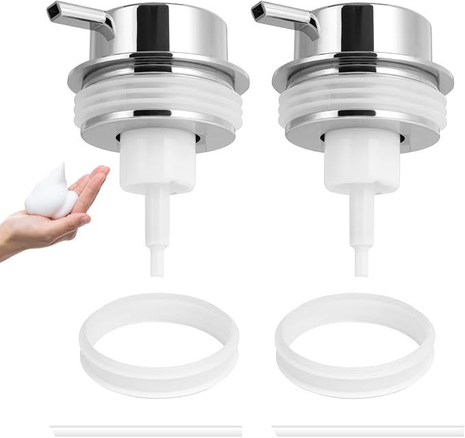Foam Soap Dispenser Pump 2pcsHead Replacement Spare Plastic Pump Bathroom by TOOZFO