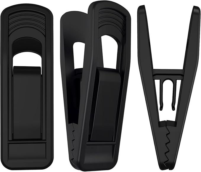 Hanger Clips Perfect for Velvet Hangers, Non-Slip Plastic Clips Pant Skirt by TOFIIGREM
