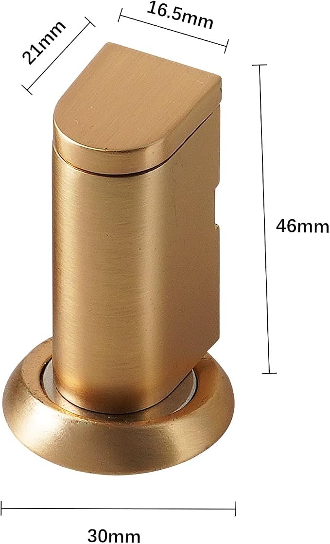 Windproof Magnetic Door Stoppers, 0-0.78" Stroke Mechanical Doorstop, No-Hole - Image 2