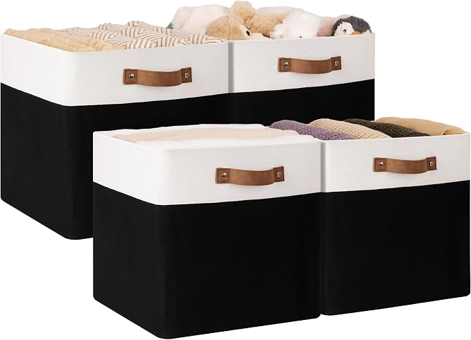 StorageWorks 13x13 Inches Storage Cube, Fabric Storage Bins by StorageWorks