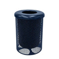 COATEDOUTDOORFURNITURE RFT-TXTDBL Heavy Duty 32 Gallon Round Trash Receptacle by CoatedOutdoorFurniture