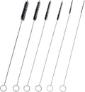 Straw Cleaner Brush Set, 6 Piece Long Drinking Straws Cleaning Brush Pipe Tube by BRUSHFAMILY