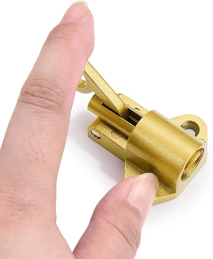 3 Packs Self-Closing Latches，Gold Spring Door Lock，Resilient Bolt Latch - Image 3