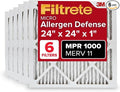 Filtrete 24x24x1 AC Furnace Air Filter, MERV 11, MPR 1000, Micro Allergen by Filtrete